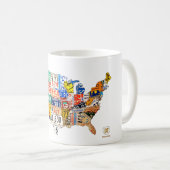 Staat-Lizenz-Platten-Karten-Tasse Kaffeetasse (VorderseiteRechts)