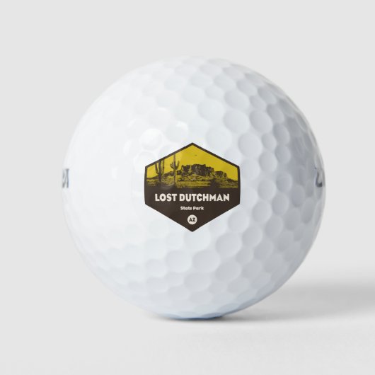 Staat Lost Dutchman Park Arizona Golfball (Vorderseite)