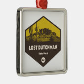 Staat Lost Dutchman Park Arizona Ornament Aus Metall (Rechts)