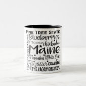 Staat/Maine Zweifarbige Tasse (Mittel)