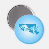 Staat Maryland Magnet (Vorderseite/Rückseite)
