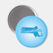 Staat Massachusetts Magnet (Vorderseite/Rückseite)