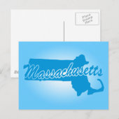 Staat Massachusetts Postkarte (Vorne/Hinten)