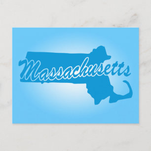 Staat Massachusetts Postkarte