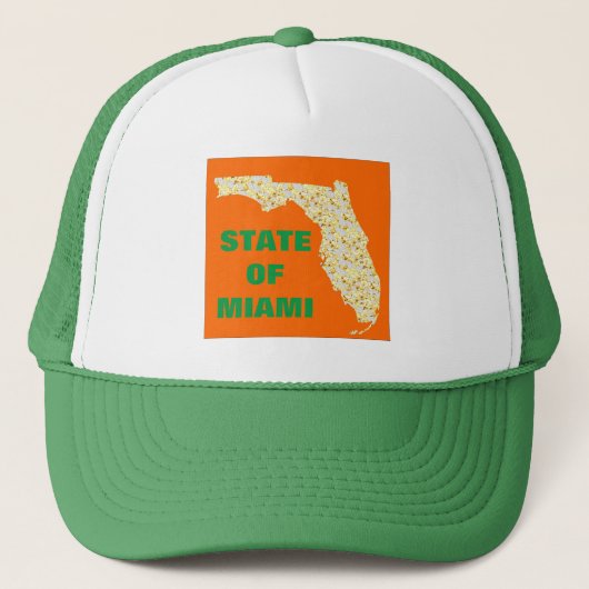 STAAT MIAMI TRUCKERKAPPE (Vorderseite)