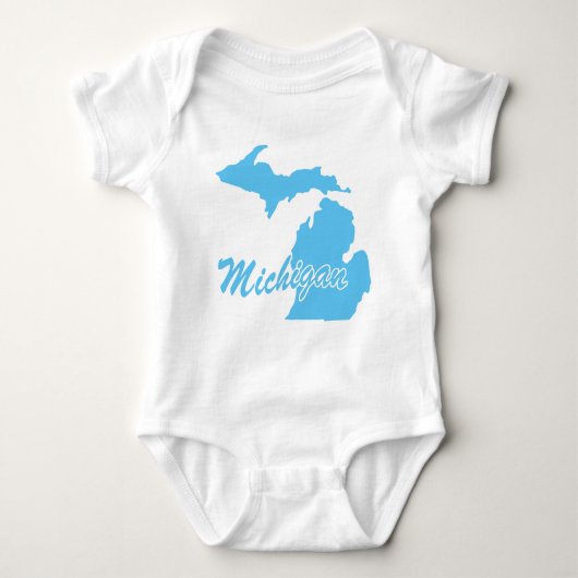 Staat Michigan Baby Strampler (Vorderseite)
