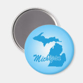 Staat Michigan Magnet (Vorderseite/Rückseite)