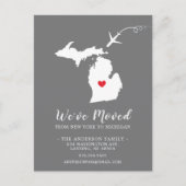 Staat MICHIGAN Post Card verschieben Postkarte (Vorderseite)