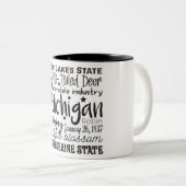 Staat/Michigan Zweifarbige Tasse (VorderseiteRechts)