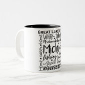 Staat/Michigan Zweifarbige Tasse (Vorderseite Links)