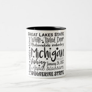 Staat/Michigan Zweifarbige Tasse