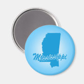 Staat Mississippi Magnet (Vorderseite/Rückseite)