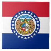 Staat Missouri Flag Tile Fliese (Vorderseite)