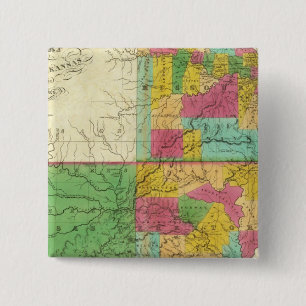 Staat Missouri und Territorium Arkansas Button