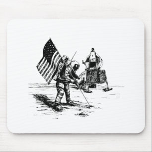 Staat-Mond-Landung Mousepad