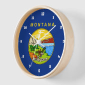 STAAT MONTANA FLAG UHR (Winkel)