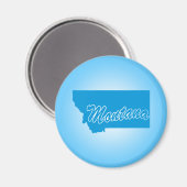 Staat Montana Magnet (Vorderseite/Rückseite)