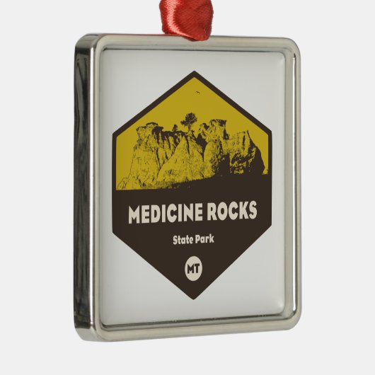 Staat Montana Ornament Aus Metall (Rechts)