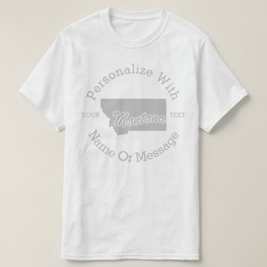 Staat Montana PERSONALISIERTER T - Shirt (Design vorne)