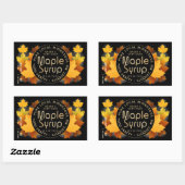 Staat Name Stapel und Datum SYRUP-ETIKETT Rechteckiger Aufkleber (Blatt)