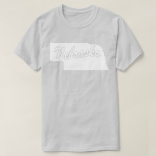 Staat Nebraska Form T - Shirt