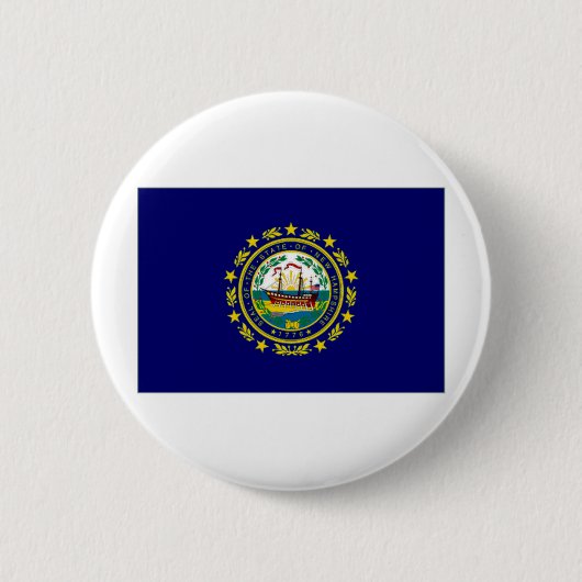 Staat-New Hampshire-Flagge Button (Vorderseite)