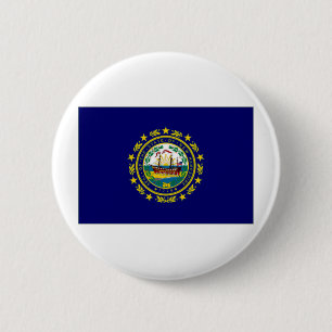 Staat-New Hampshire-Flagge Button