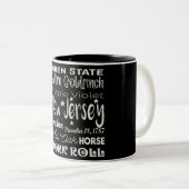 Staat/New Jersey Zwei-Tone-Kaffee-Tasse Zweifarbige Tasse (VorderseiteRechts)