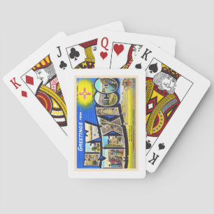 Staat New Mexico NM Großer Brief Postkarte 2 Spielkarten