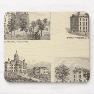 Staat-Normalschulen und Staat-Universität Mousepad