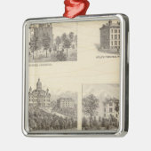 Staat-Normalschulen und Staat-Universität Silbernes Ornament (Links)