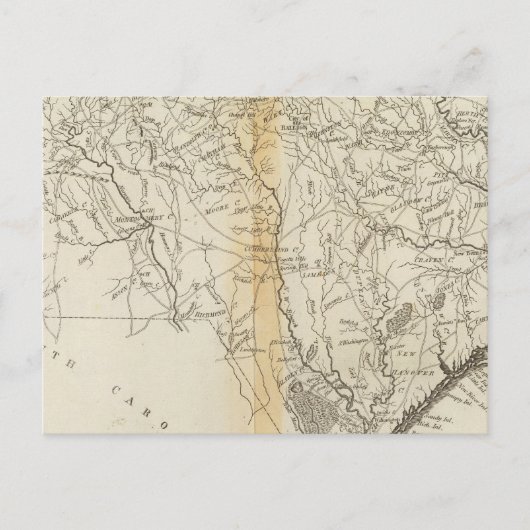 Staat North Carolina Postkarte (Vorderseite)