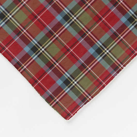Staat North Carolina Tartan Fleecedecke (Ecke)