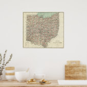 Staat Ohio Poster (Küche)