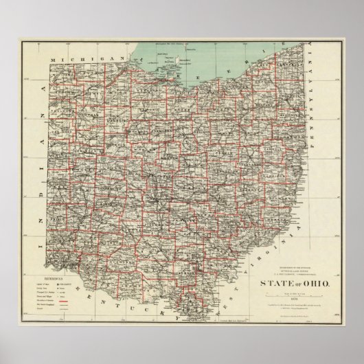 Staat Ohio Poster (Vorne)