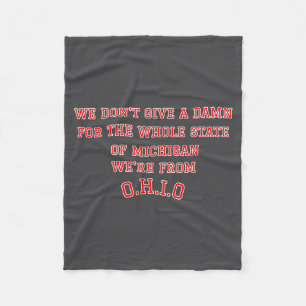 Staat Ohio, wir pfeifen auf Michigan Fleecedecke