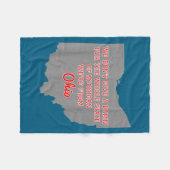 Staat Ohio, wir scheißen auf Michigan Fleecedecke (Vorderseite (Horizontal))