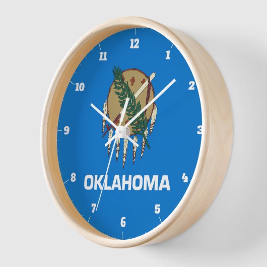 STAAT OKLAHOMA FLAG UHR (Winkel)