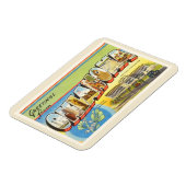 Staat Oklahoma OK Alte Jahrgang Reise Souvenir Magnet (Linke Seite)