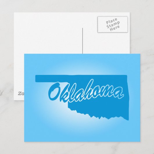 Staat Oklahoma Postkarte (Vorne/Hinten)