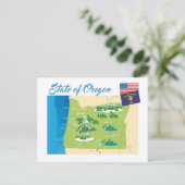 Staat Oregon Postkarte (Stehend Vorderseite)