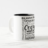 Staat/Oregon Zweifarbige Tasse (Vorderseite Links)