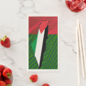 "Staat Palästina" Handtücher aus dem Gästebuch Serviette (Beispiel)