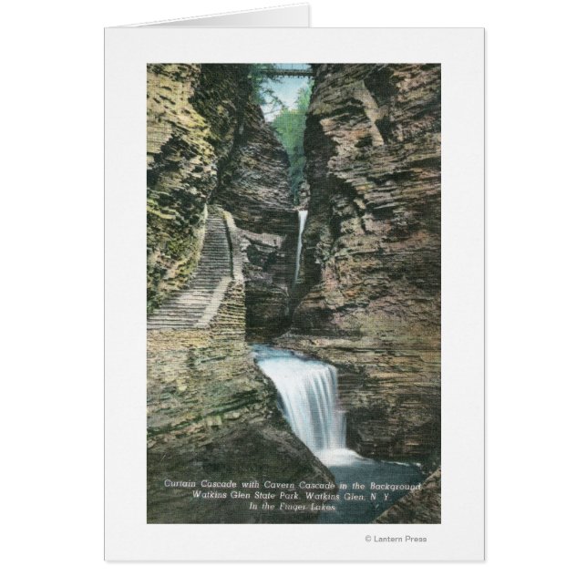 Staat Park Aussicht Vorhang und Cavern Cascades (Vorne)