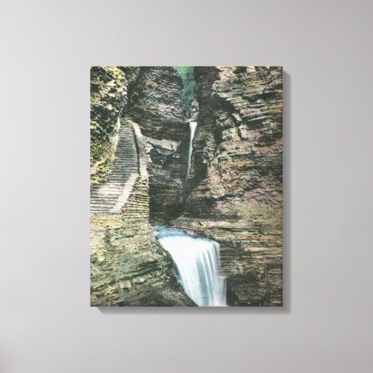 Staat Park Aussicht Vorhang und Cavern Cascades Leinwanddruck (Vorderseite)