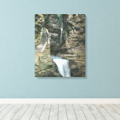Staat Park Aussicht Vorhang und Cavern Cascades Leinwanddruck (Insitu (Holzboden))