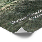 Staat Park Aussicht Vorhang und Cavern Cascades Poster (Ecke)