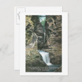 Staat Park Aussicht Vorhang und Cavern Cascades Postkarte (Vorne/Hinten)