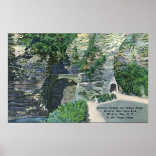 Staat Park Eingang Tunnel und Sentry Bridge Poster