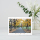 Staat Park Herbst Neshaminy Postkarte (Stehend Vorderseite)